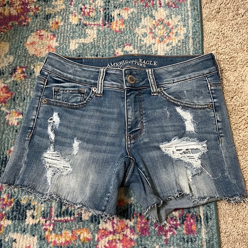 American Eagle Midi Jean Shorts